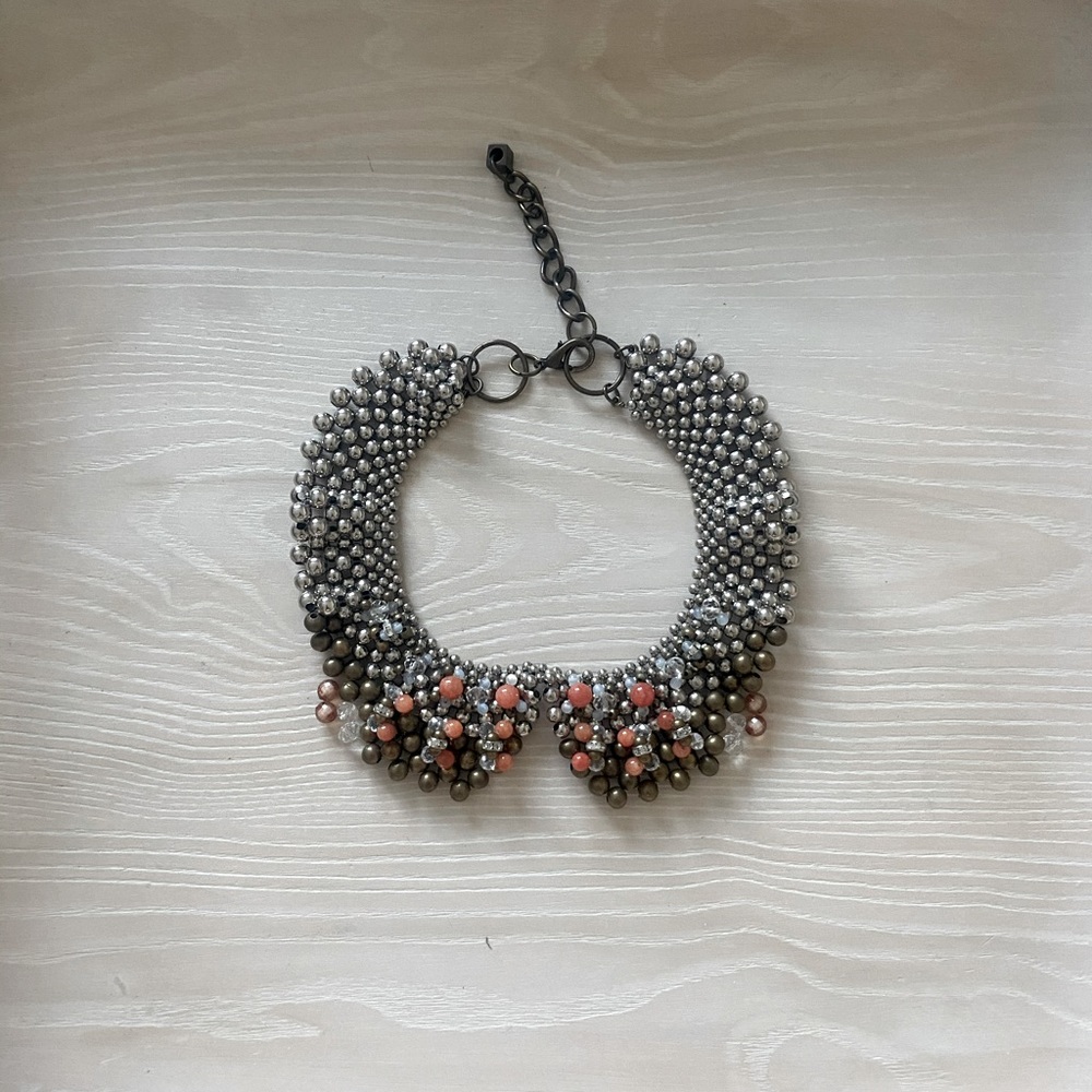 NWOT Anthropologie Sparked Agate Collar / Peter Pan Necklace